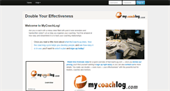 Desktop Screenshot of mycoachlog.com